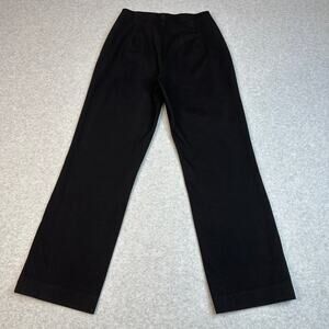Eddie Bauer Bremerton Fit Pants WMNS 2 Black Side Zip Stretch Straight Trouser